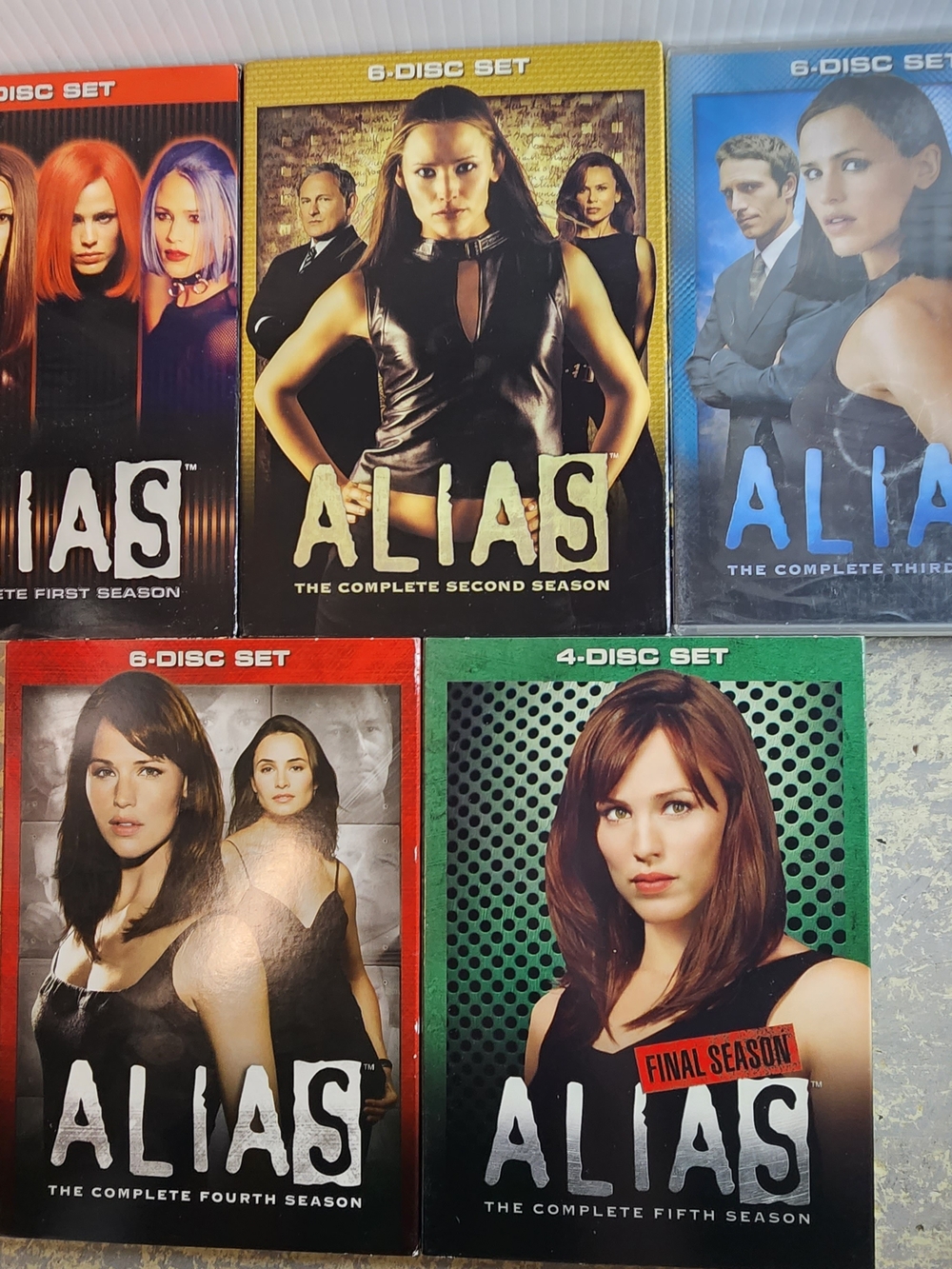 Alias TV Series - Complete Seasons 1–5 DVD Box Set Jennifer Garner New 1 Used